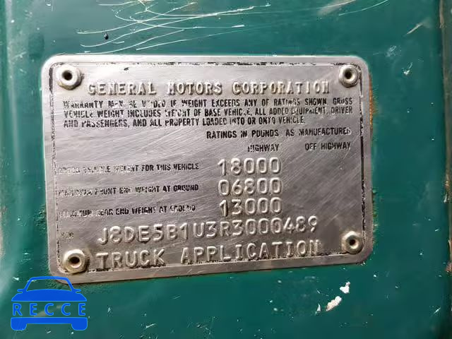 1994 GMC 5000 W5R04 J8DE5B1U3R3000489 зображення 9