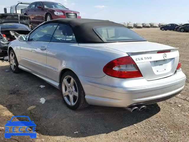 2007 MERCEDES-BENZ CLK 550 WDBTK72F77T080714 image 2