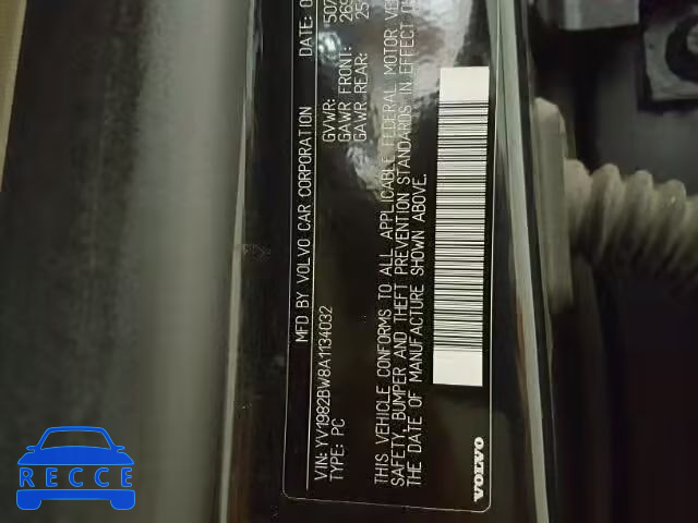 2010 VOLVO V70 3.2 YV1982BW8A1134032 зображення 9