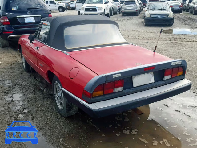 1987 ALFA ROMEO SPIDER VEL ZARBA5580H1048322 image 2