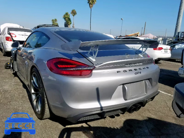 2016 PORSCHE CAYMAN GT4 WP0AC2A89GK197728 image 2