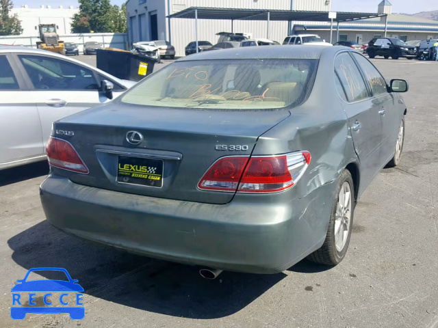 2005 LEXUS ES330 JTHBA30G655130149 image 3