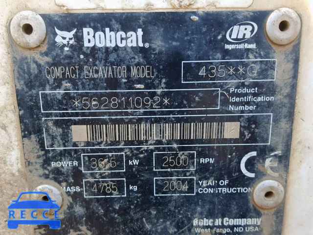 2006 BOBCAT EXCAVATOR 562811092 image 9