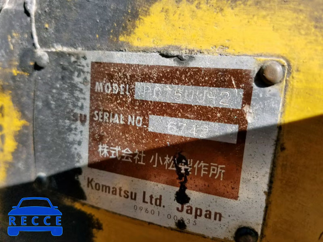 2003 KOMATSU EXCAVATOR P075UU26742 зображення 9