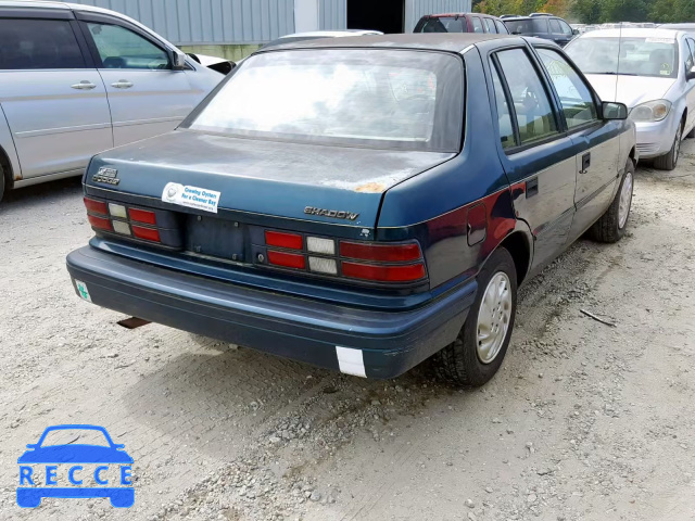 1993 DODGE SHADOW 1B3XP28D6PN657526 image 3