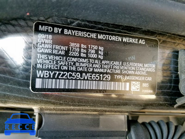 2018 BMW I3 BEV WBY7Z2C59JVE65129 Bild 9