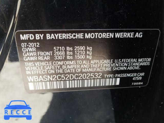 2013 BMW 535 IGT WBASN2C52DC202532 image 9
