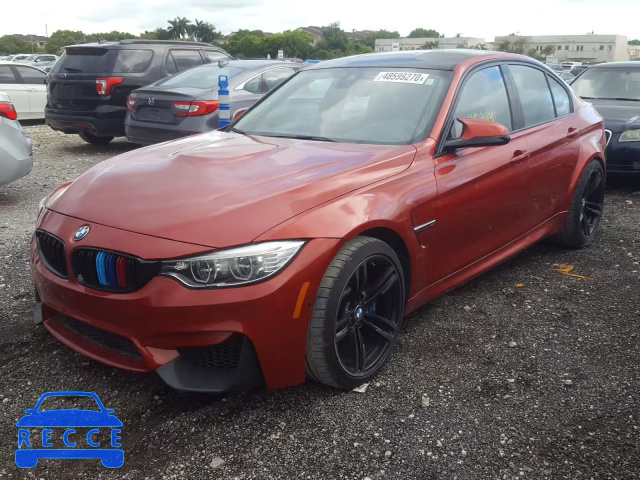 2015 BMW M3 WBS3C9C54FJ276256 image 1