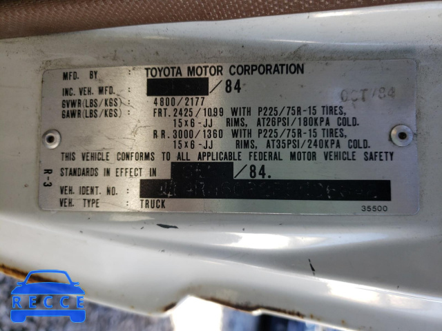1985 TOYOTA PICKUP RN6 JT4RN60R2F5036648 image 9