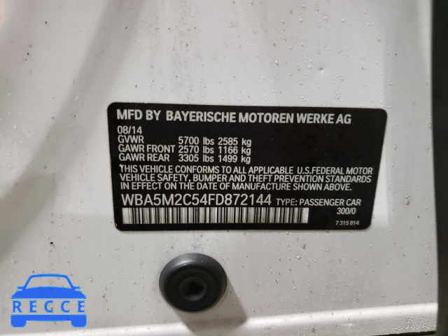 2015 BMW 535 IGT WBA5M2C54FD872144 image 9