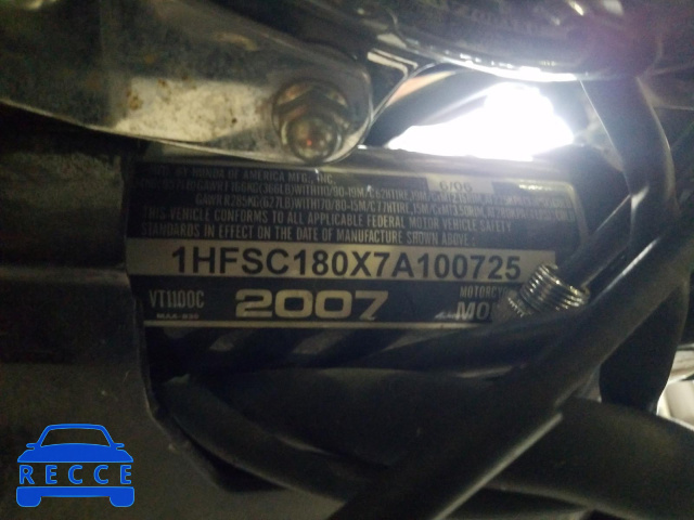 2007 HONDA VT1100 C 1HFSC180X7A100725 image 9