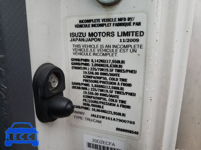 2010 ISUZU NQR JALE5W161A7900765 Bild 9