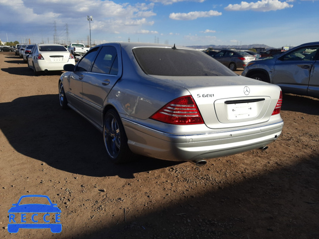 2001 MERCEDES-BENZ S 600 WDBNG78J71A175105 image 2