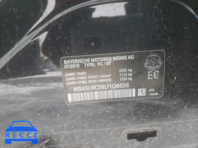 2020 BMW M340XI WBA5U9C09LFH36656 image 9