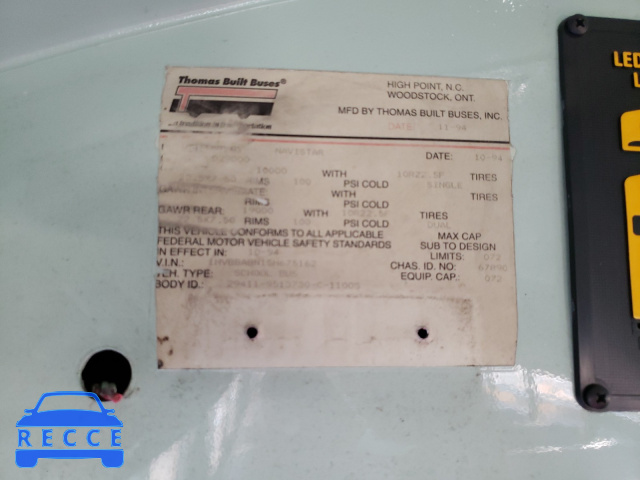 1995 INTERNATIONAL 3000 3800 1HVBBABN1SH675162 image 9