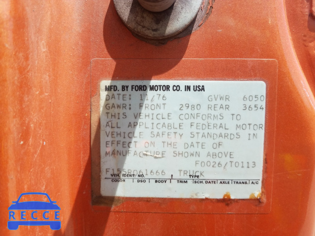 1977 FORD F-150 F15SR061666 зображення 9