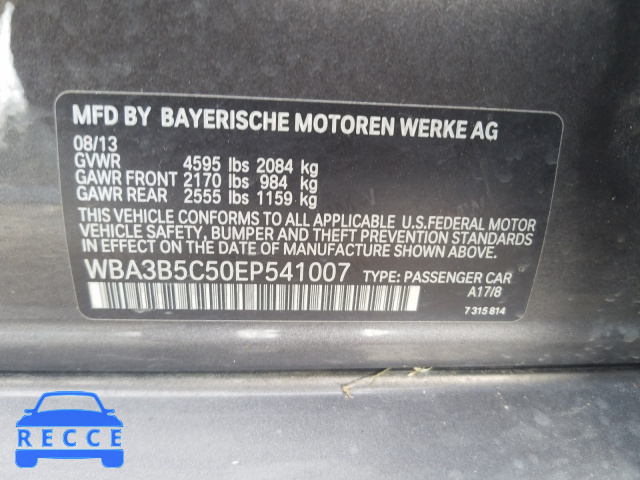 2014 BMW 328XI WBA3B5C50EP541007 image 9