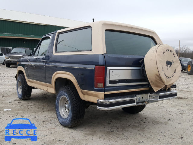 1986 FORD BRONCO U10 1FMEU15H3GLA44271 image 2