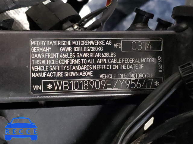 2014 BMW G650 GS WB1018909EZY95647 image 9