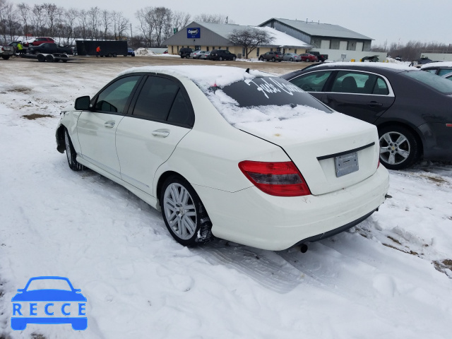 2009 MERCEDES-BENZ C CLASS WDDGF81X89F219179 зображення 2