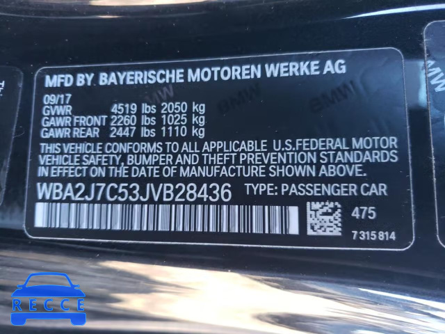 2018 BMW M240XI WBA2J7C53JVB28436 Bild 11