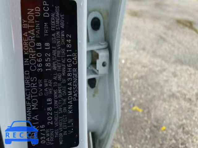 2017 KIA RIO KNADM4A38H6011842 image 9