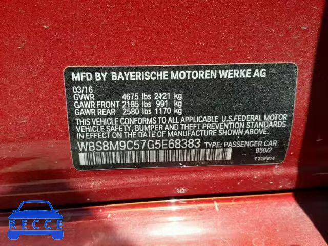 2016 BMW M3 WBS8M9C57G5E68383 Bild 9