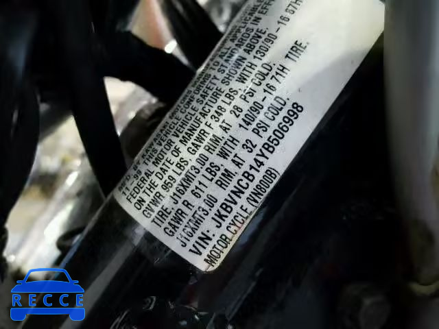 2000 KAWASAKI VN800 JKBVNCB14YB506998 зображення 9