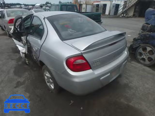 2004 DODGE NEON SX 2. 1B3ES46C94D633797 image 3