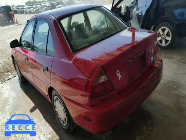 2001 MITSUBISHI MIRAGE JA3AY26C21U011682 image 2