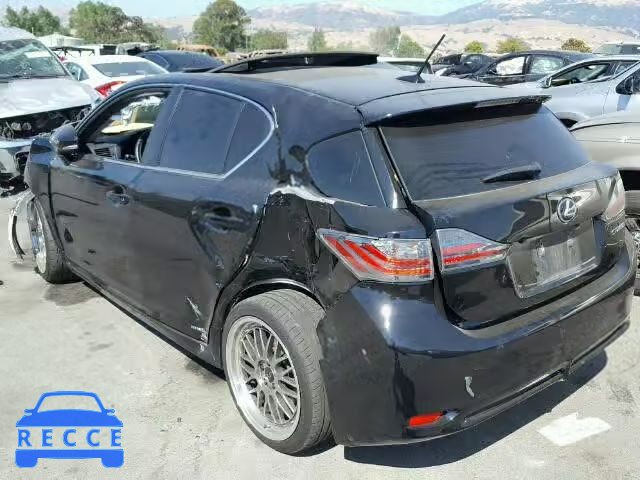 2011 LEXUS CT JTHKD5BH3B2043315 image 2