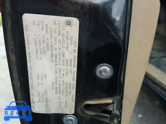1995 CHEVROLET GMT-400 K1 1GCEK14Z0SZ188127 image 9