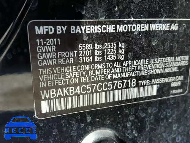 2012 BMW 740 WBAKB4C57CC576718 image 9