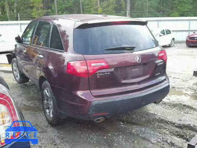 2008 ACURA MDX SPORT 2HNYD28858H502923 image 2