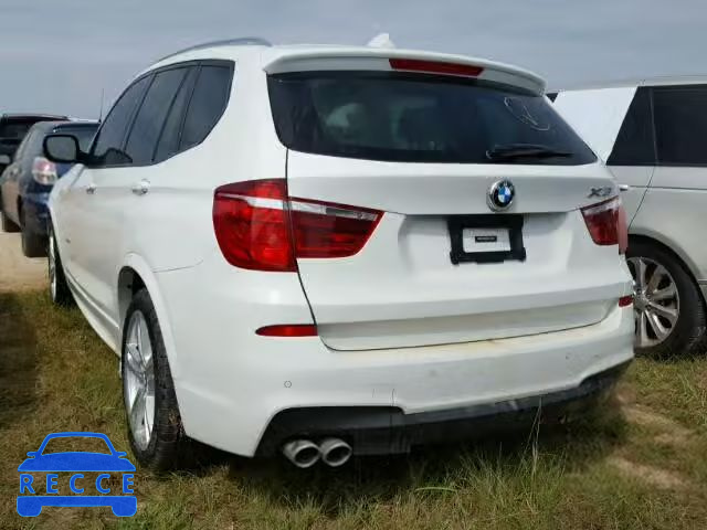 2014 BMW X3 5UXWX9C52E0D23945 image 2