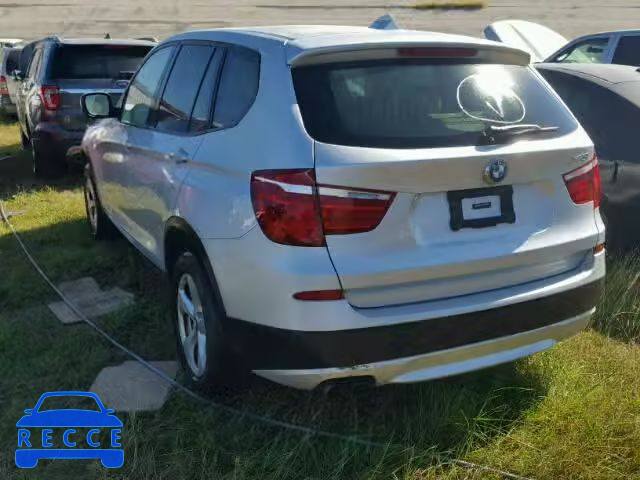 2011 BMW X3 5UXWX5C58BL709348 image 2