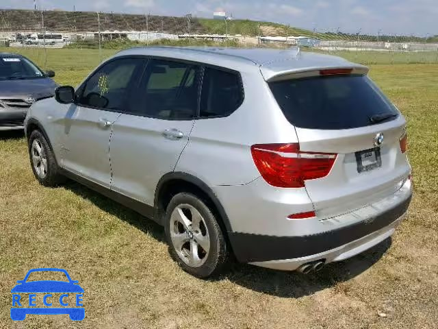 2011 BMW X3 5UXWX5C52BL711113 image 2