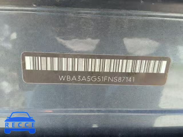 2015 BMW 328 WBA3A5G51FNS87141 зображення 9