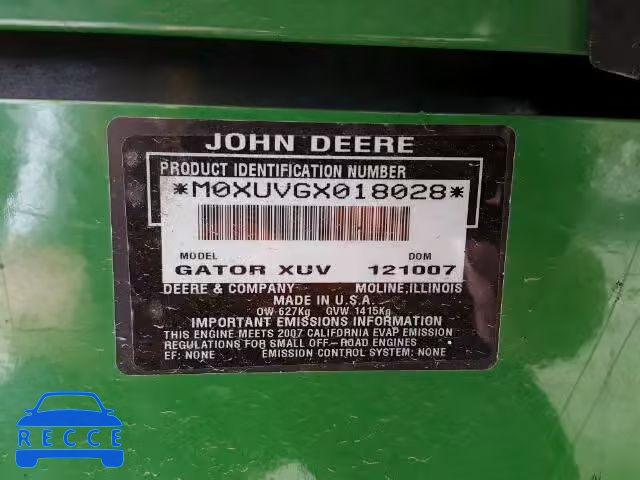 2008 JOHN DEERE M0XUVGX018028 зображення 9