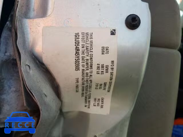 2005 SATURN L300 1G8JD54R45Y503905 image 9