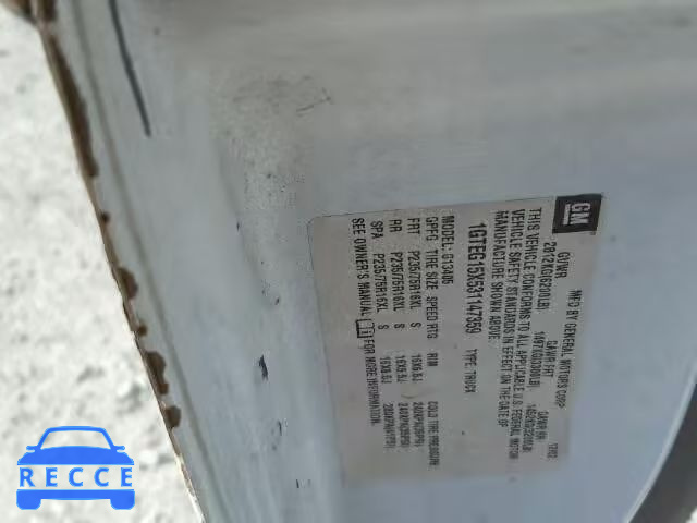 2003 GMC SAVANA 1GTEG15X531147359 image 9
