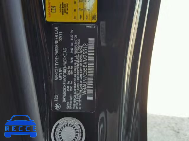 2011 BMW 135 WBAUN7C55BVM25512 Bild 9
