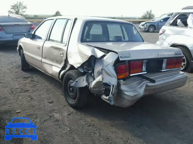 1992 DODGE SPIRIT 1B3XA46K9NF215278 image 2