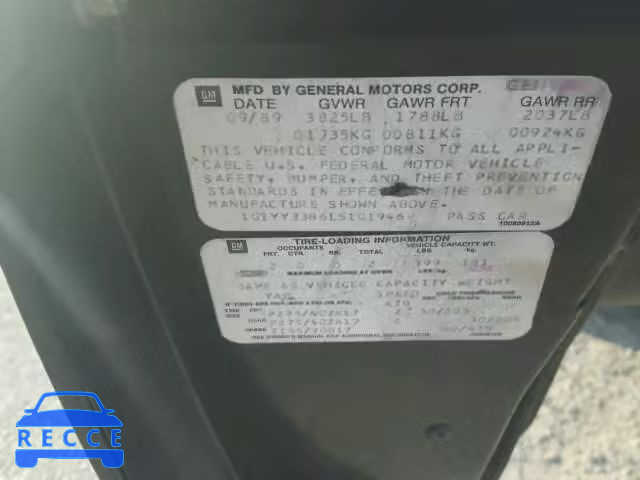 1990 CHEVROLET CORVETTE 1G1YY3386L5101946 image 5