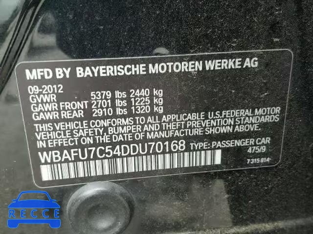 2013 BMW 535 WBAFU7C54DDU70168 image 9