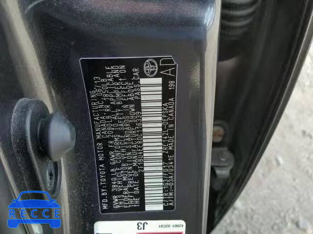 2013 TOYOTA COROLLA BA 2T1BU4EE8DC116339 image 9