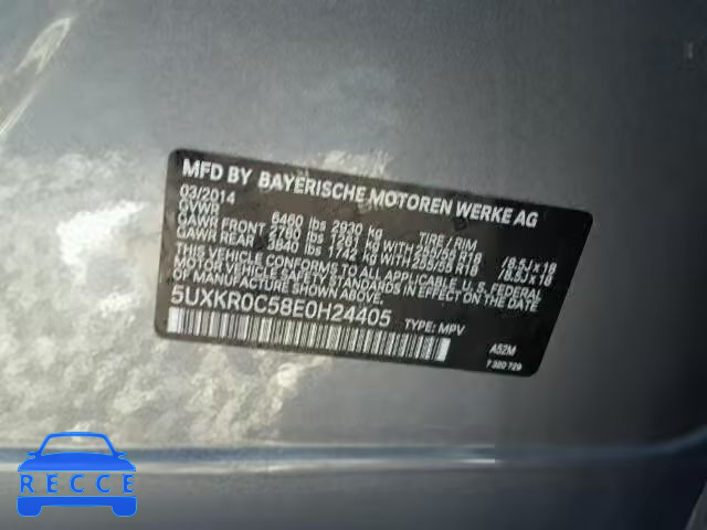 2014 BMW X5 5UXKR0C58E0H24405 image 9
