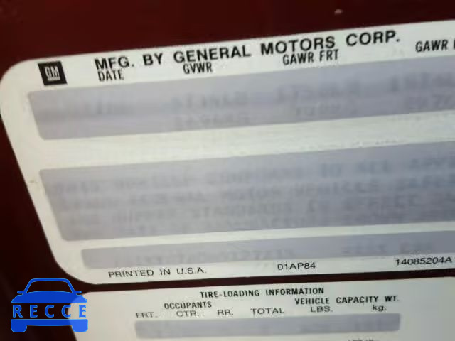 1986 CHEVROLET CORVETTE 1G1YY0780G5127215 Bild 9