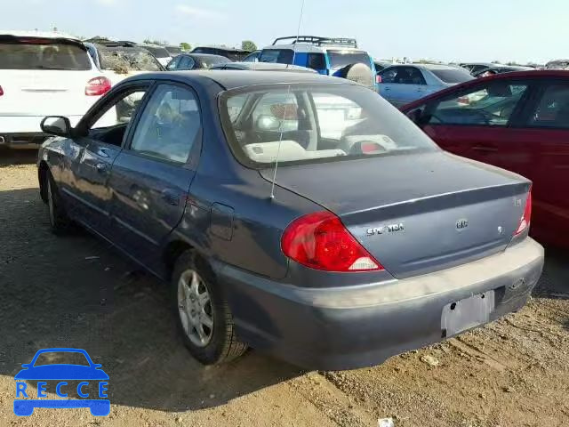 2002 KIA SPECTRA KNAFB121X25127325 image 2