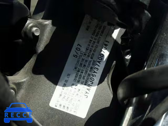 2007 YAMAHA YZFR6 JYARJ06Y37A007641 Bild 9